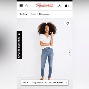 10" High-Rise Skinny Crop Jeans in Bradfield Wash